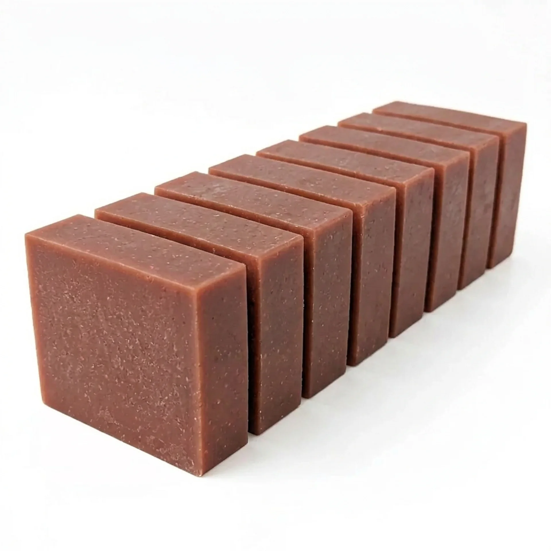 Freshly cut Tallow and Petals soap loaf from Wholesale Tallow Soap USA