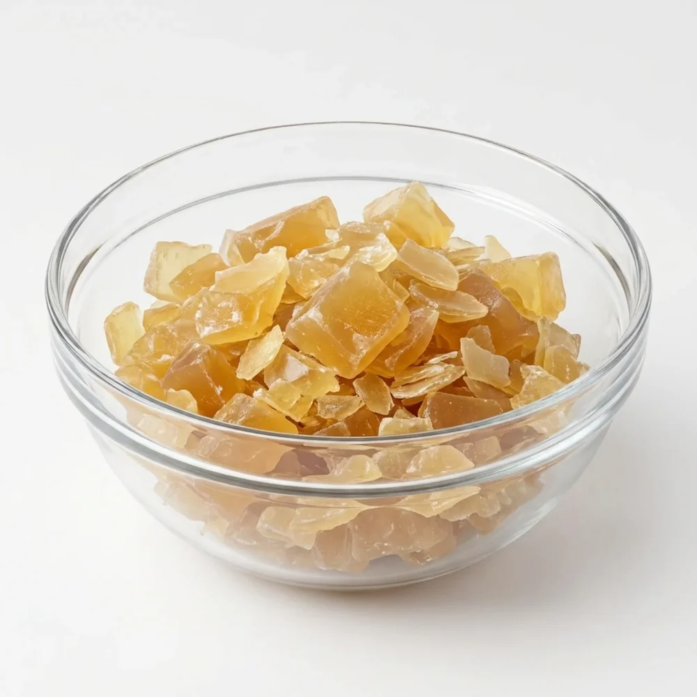 Tallow liquid soap paste in a clear glass bowl