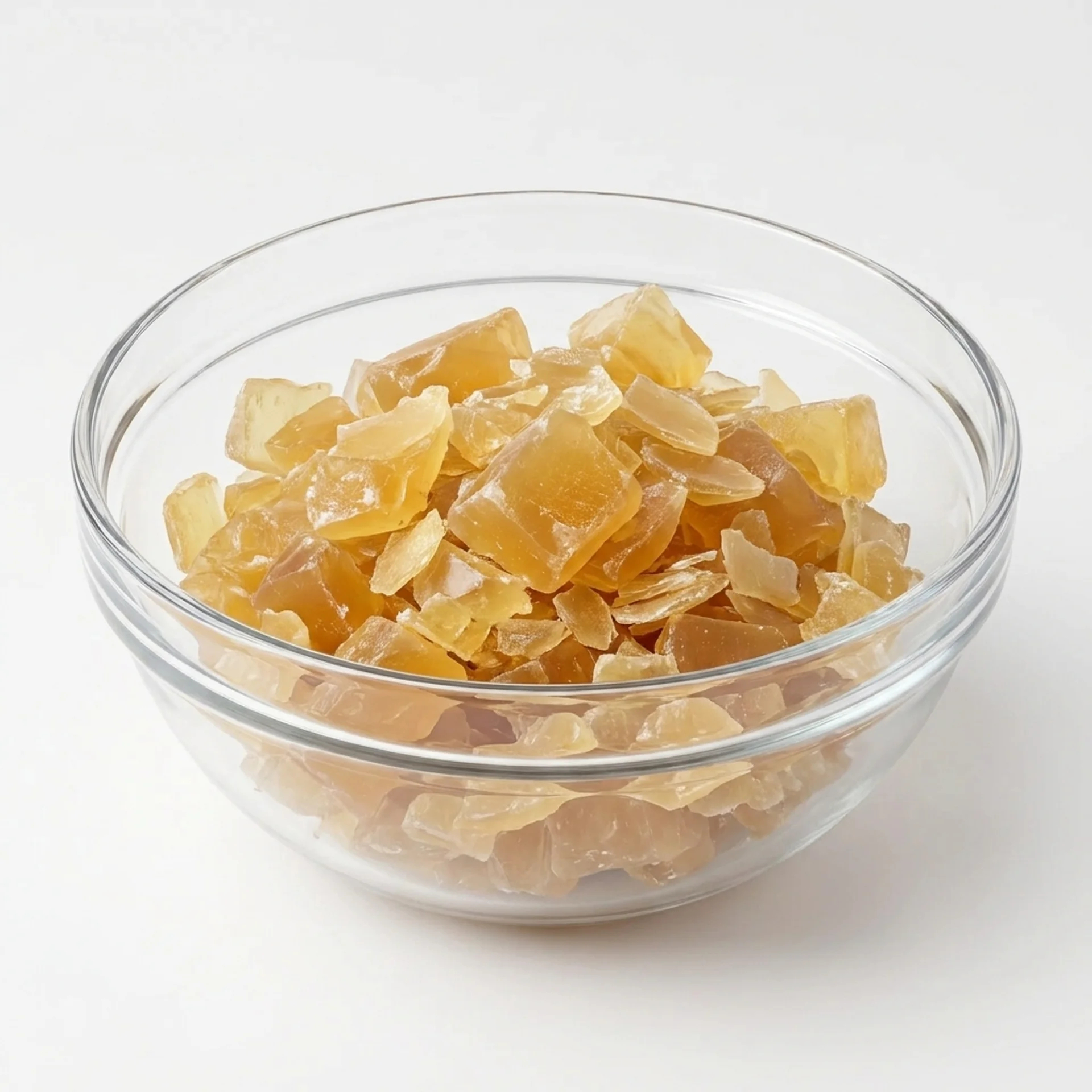 Tallow liquid soap paste in a clear glass bowl
